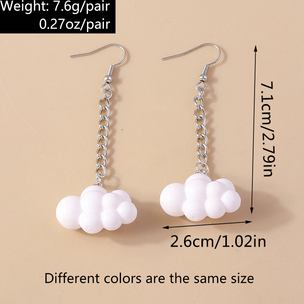 1 Pair Cute Round Zinc Alloy Drop Earrings display picture 15