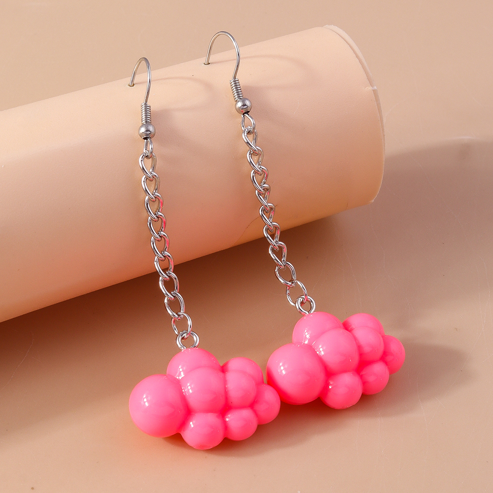 1 Pair Cute Round Zinc Alloy Drop Earrings display picture 2