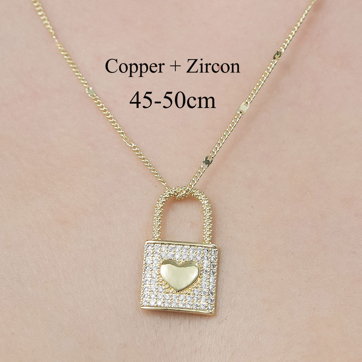 Copper Simple Style Plating Inlay Tortoise Heart Shape Butterfly Zircon Pendant Necklace display picture 18
