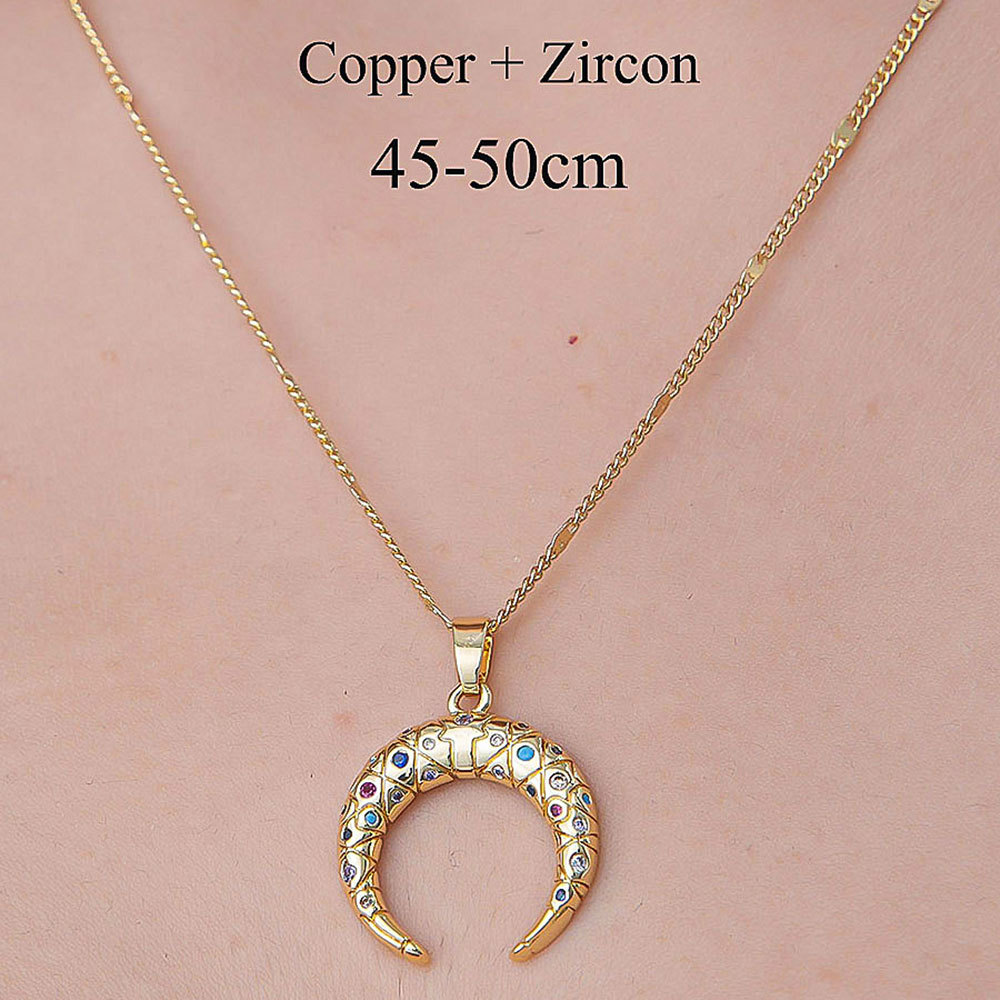 201 Stainless Steel Zircon Simple Style Polishing Plating Inlay Tree Heart Shape Butterfly Zircon Pendant Necklace display picture 31