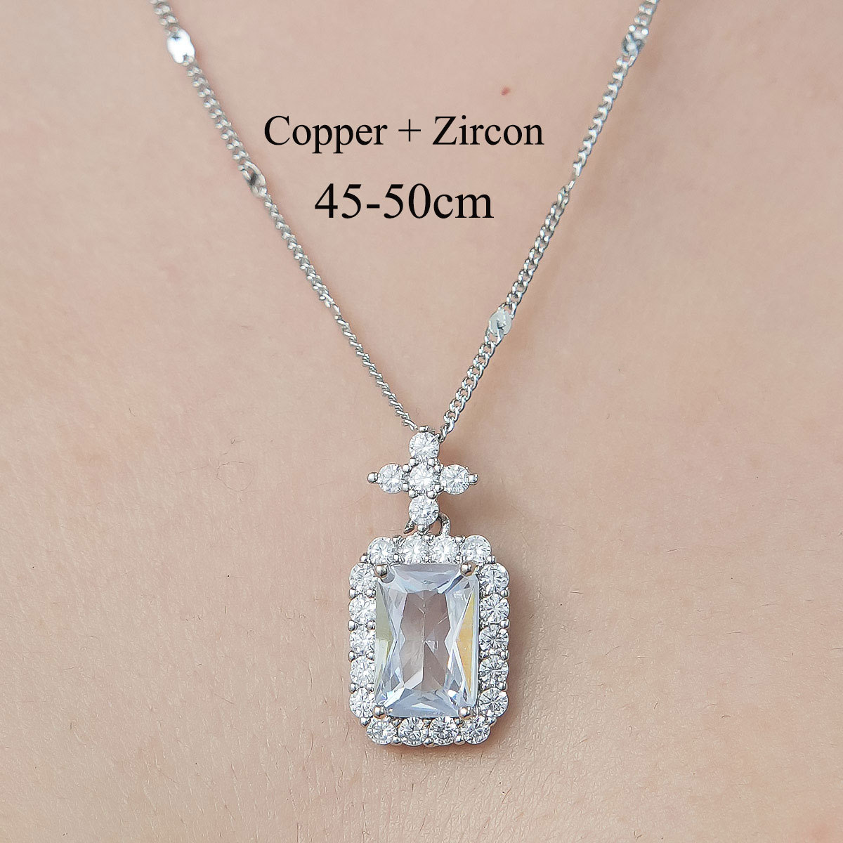 Simple Style Devil's Eye Star Flower Copper Plating Inlay Zircon Pendant Necklace display picture 22