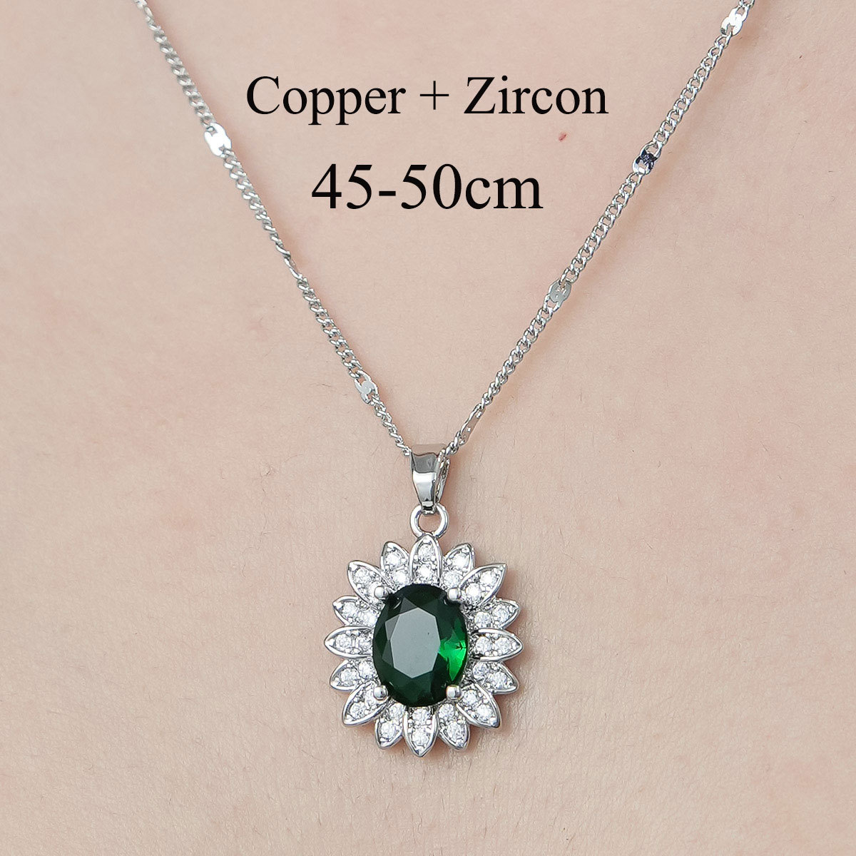 Simple Style Devil's Eye Star Flower Copper Plating Inlay Zircon Pendant Necklace display picture 28