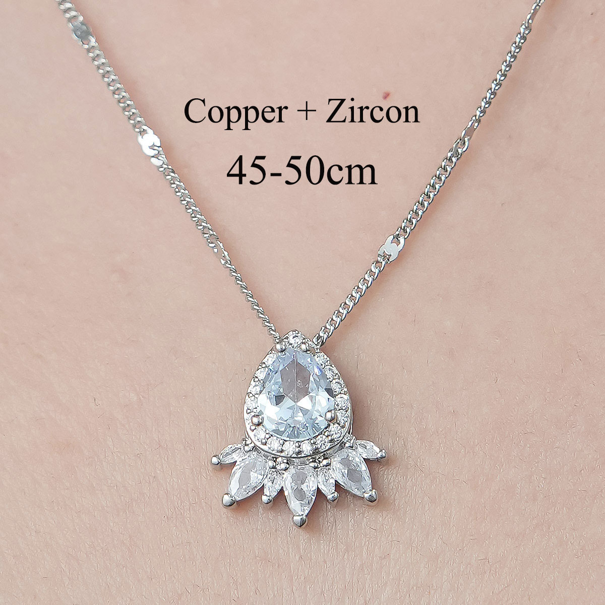 Simple Style Devil's Eye Star Flower Copper Plating Inlay Zircon Pendant Necklace display picture 37