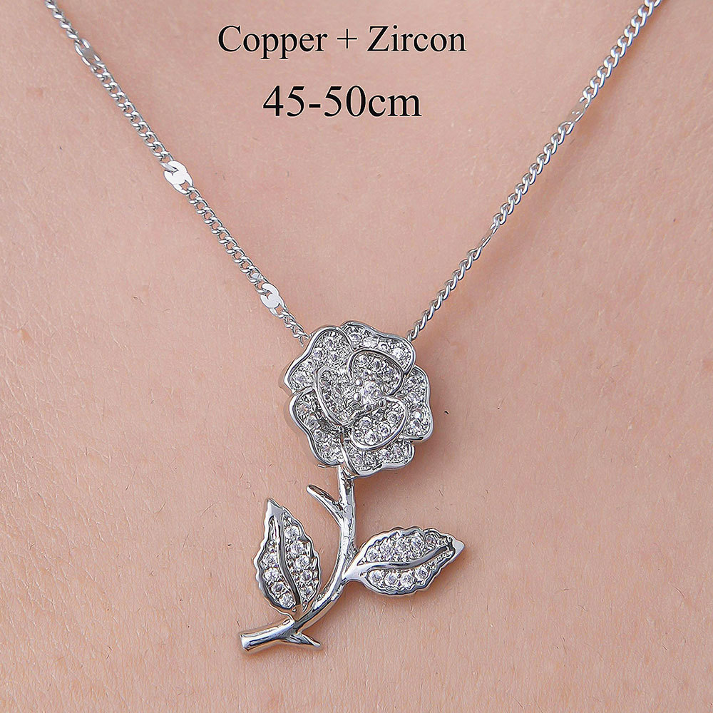 201 Stainless Steel Zircon Simple Style Polishing Plating Inlay Cross Heart Shape Crown Zircon Pendant Necklace display picture 10