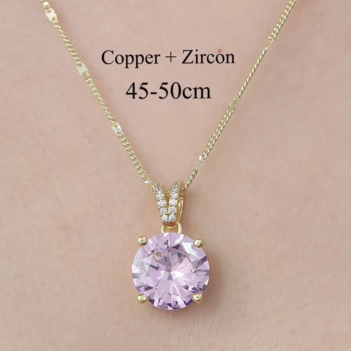 Copper Simple Style Plating Inlay Cross Devil's Eye Virgin Mary Zircon Pendant Necklace display picture 13