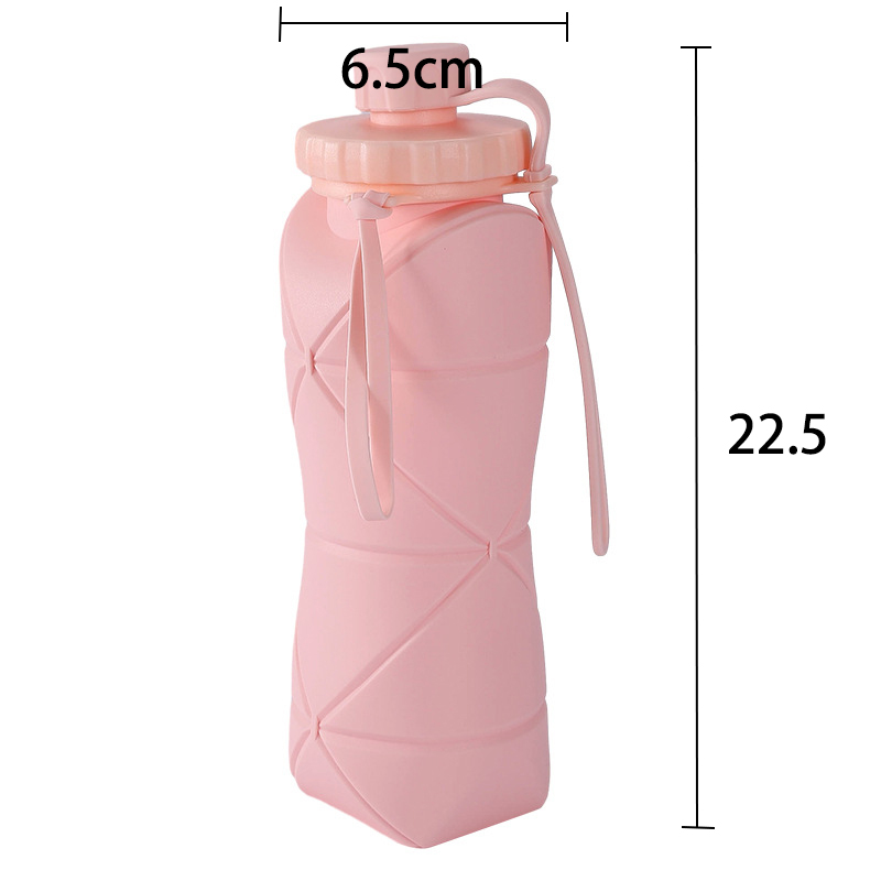 Casual Solid Color Silica Gel Water Bottles 1 Piece display picture 3