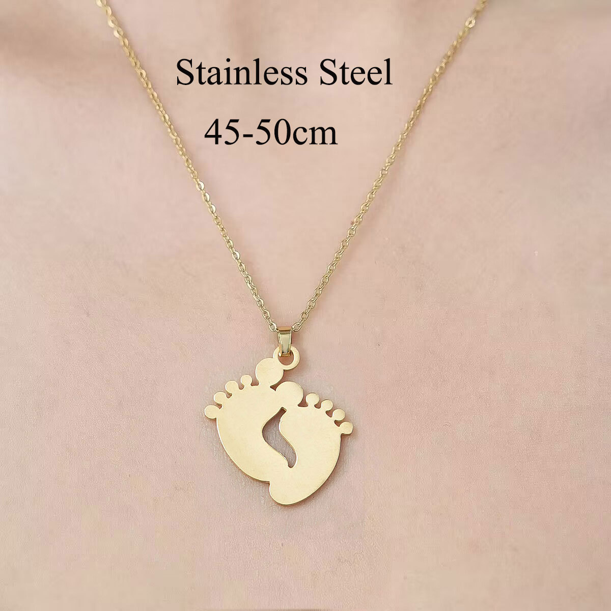 Wholesale Simple Style Human Sun Paw Print Stainless Steel Titanium Steel Polishing Plating Pendant Necklace display picture 19