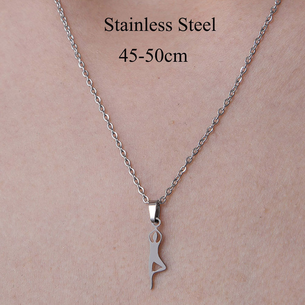 Wholesale Simple Style Devil's Eye Hand Stainless Steel Titanium Steel Polishing Plating Pendant Necklace display picture 10