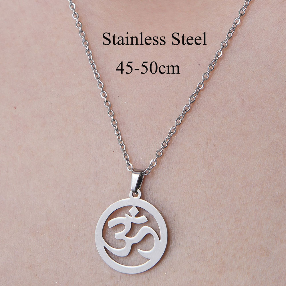 Wholesale Simple Style Devil's Eye Hand Stainless Steel Titanium Steel Polishing Plating Pendant Necklace display picture 13
