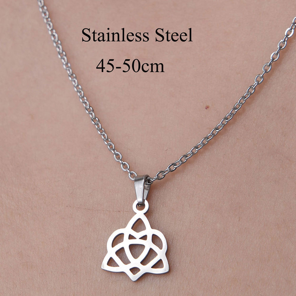 Wholesale Simple Style Devil's Eye Hand Stainless Steel Titanium Steel Polishing Plating Pendant Necklace display picture 25