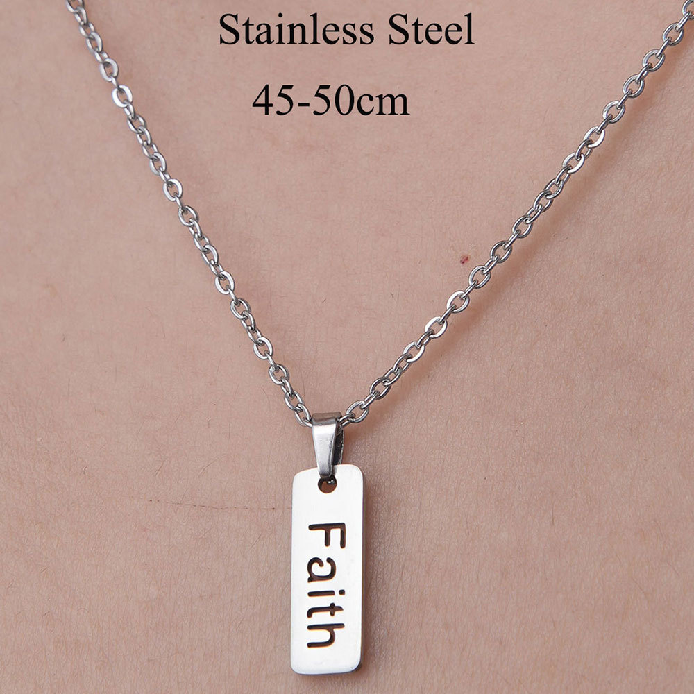 201 Stainless Steel Simple Style Polishing Plating Letter Heart Shape Pendant Necklace display picture 16
