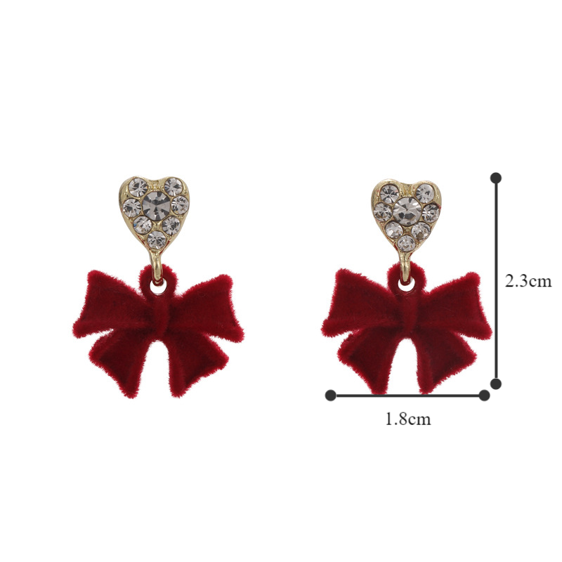 1 Pair Elegant Lady Bow Knot Alloy Drop Earrings display picture 2