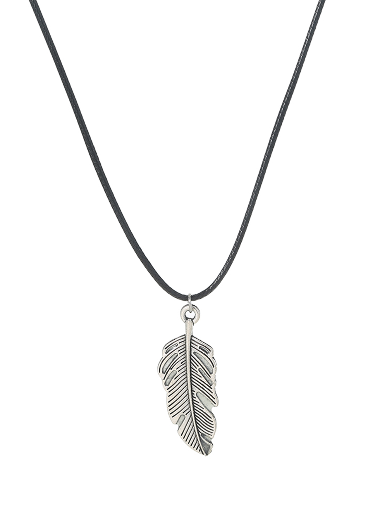 Streetwear Feather Nylon Zinc Alloy Luminous Unisex Pendant Necklace display picture 4