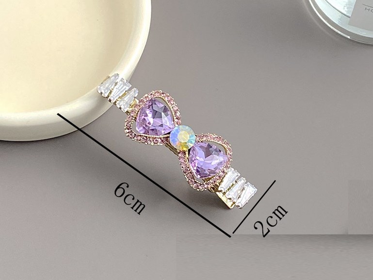 Women's Elegant Bow Knot Alloy Inlay Zircon Hair Clip display picture 10