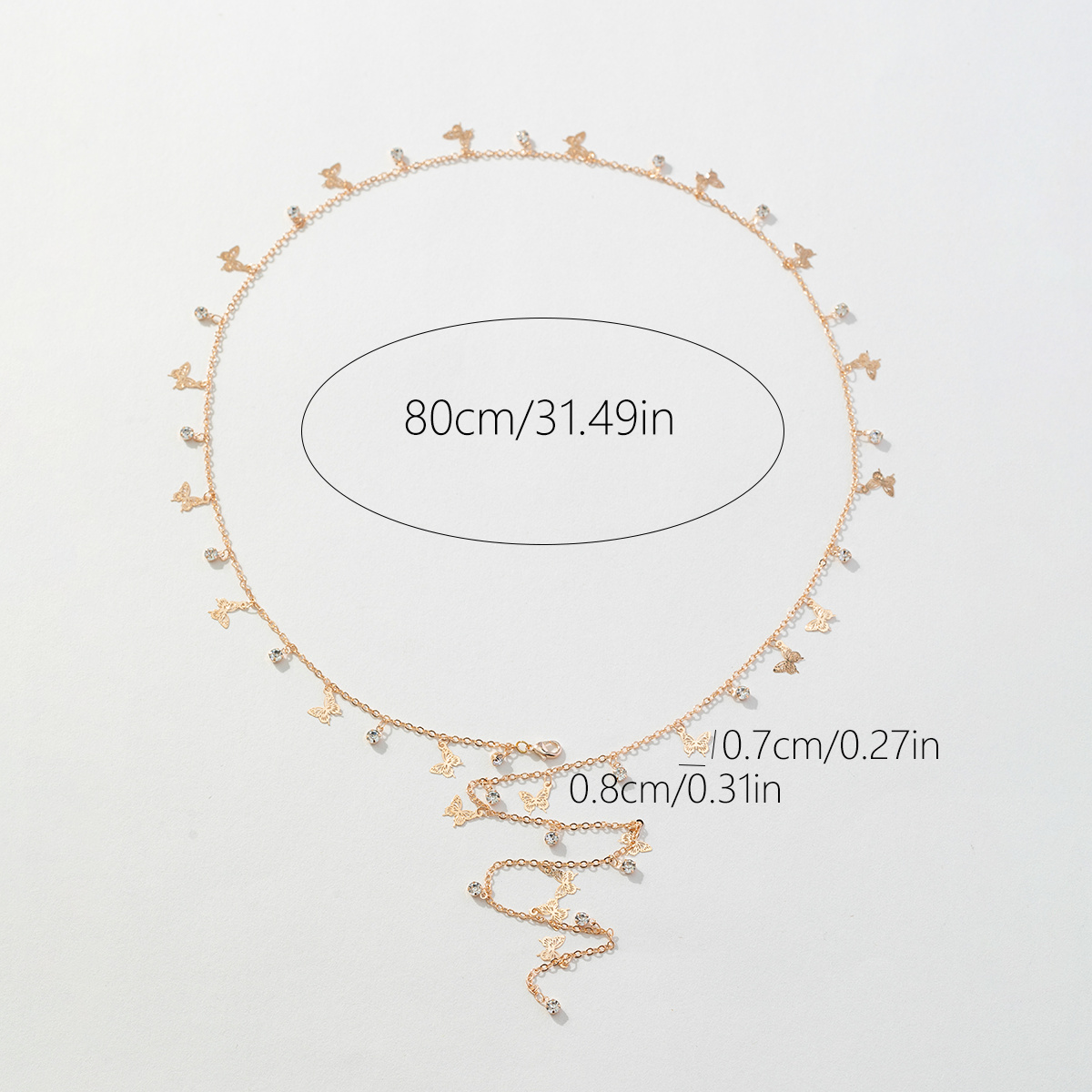 Sexy Simple Style Shiny Round Glass Copper Inlay Artificial Diamond Long Necklace display picture 6