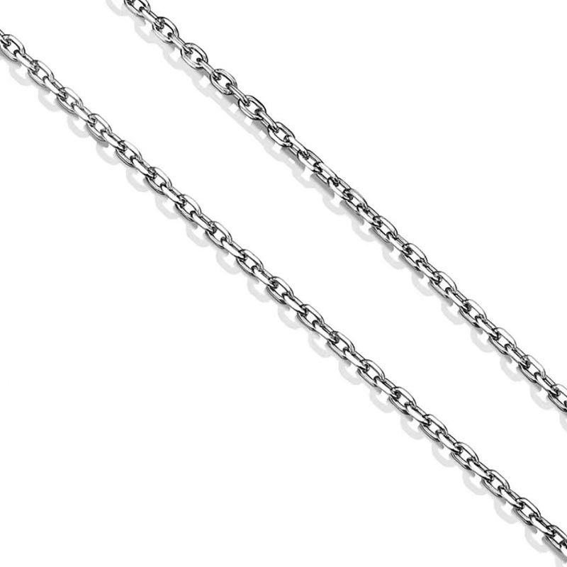 Simple Style Roman Style British Style Solid Color Sterling Silver Plating Chain White Gold Plated Necklace display picture 6