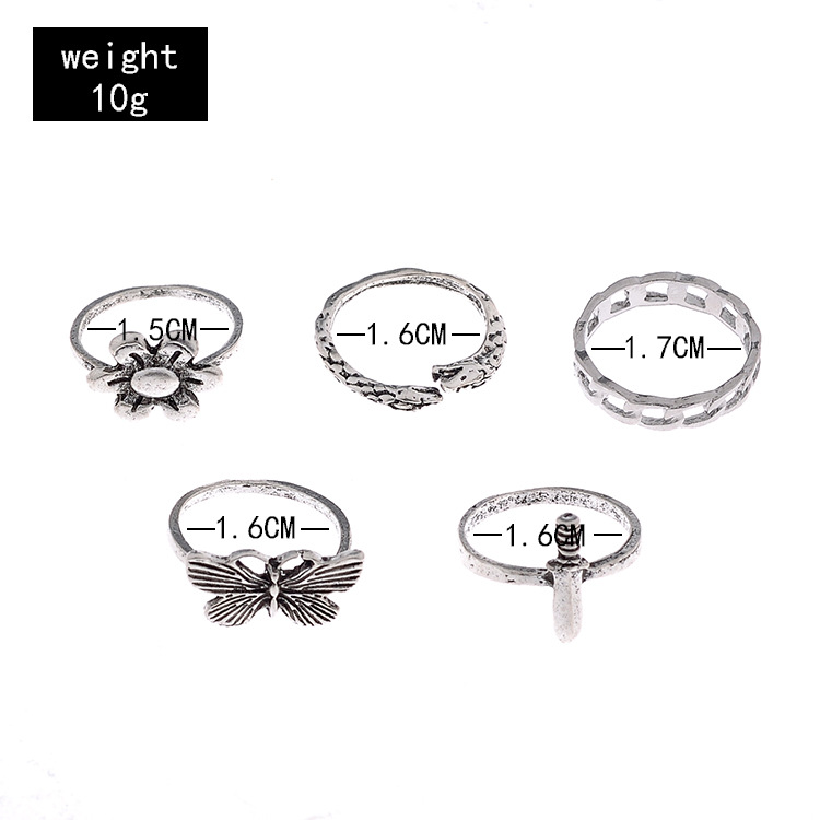 Streetwear Insect Alloy Plating Women's Rings display picture 7