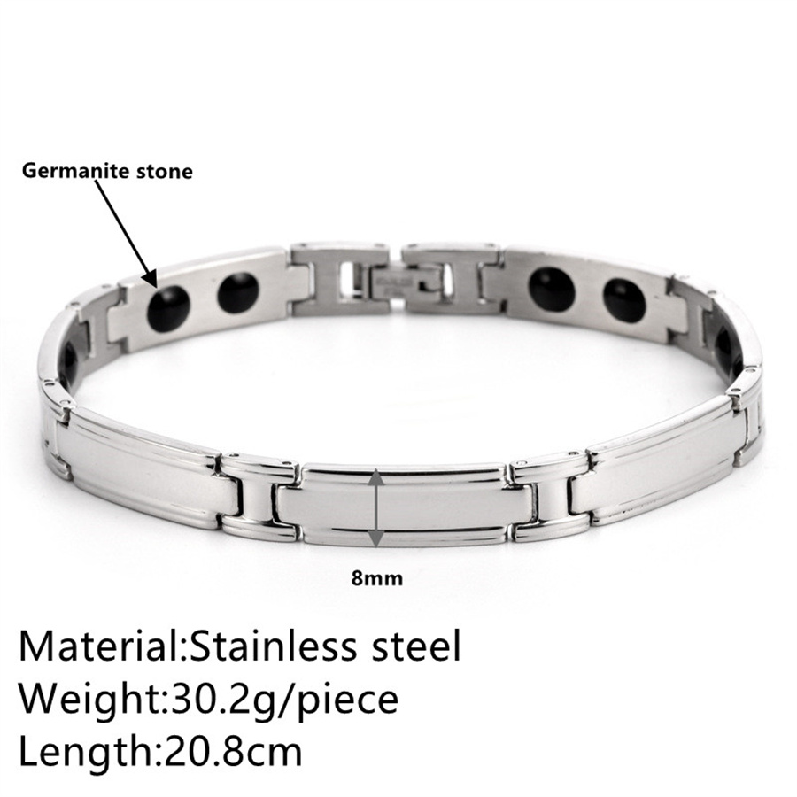 Simple Style Solid Color Titanium Steel Unisex Bracelets display picture 5