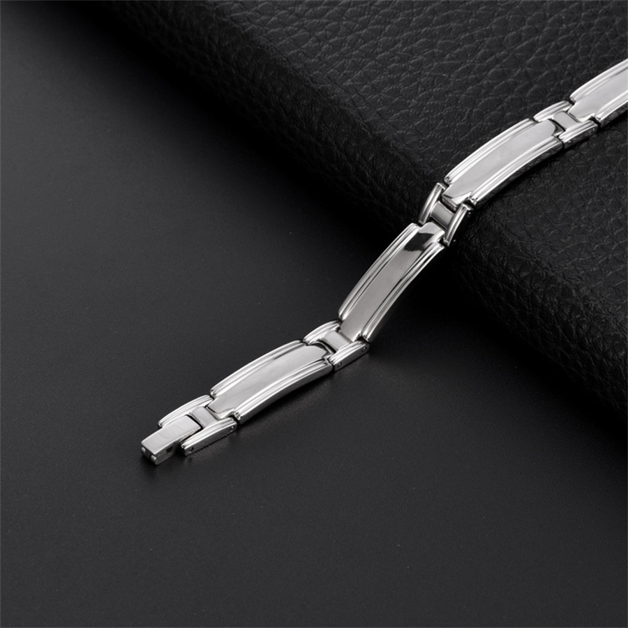 Simple Style Solid Color Titanium Steel Unisex Bracelets display picture 3