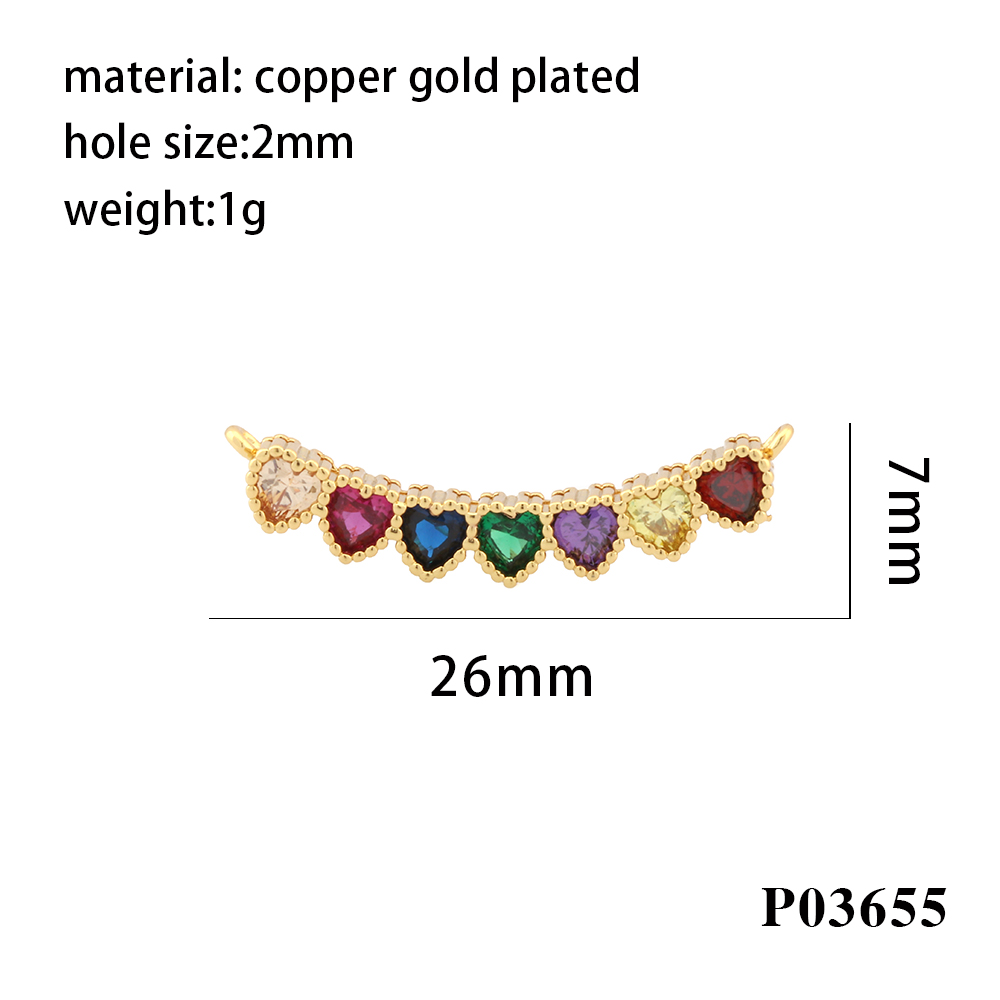 1 Piece Copper Zircon Heart Shape Horse Eye Simple Style display picture 10