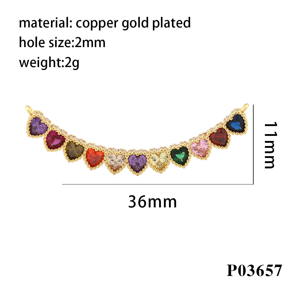 1 Piece Copper Zircon Heart Shape Horse Eye Simple Style display picture 12
