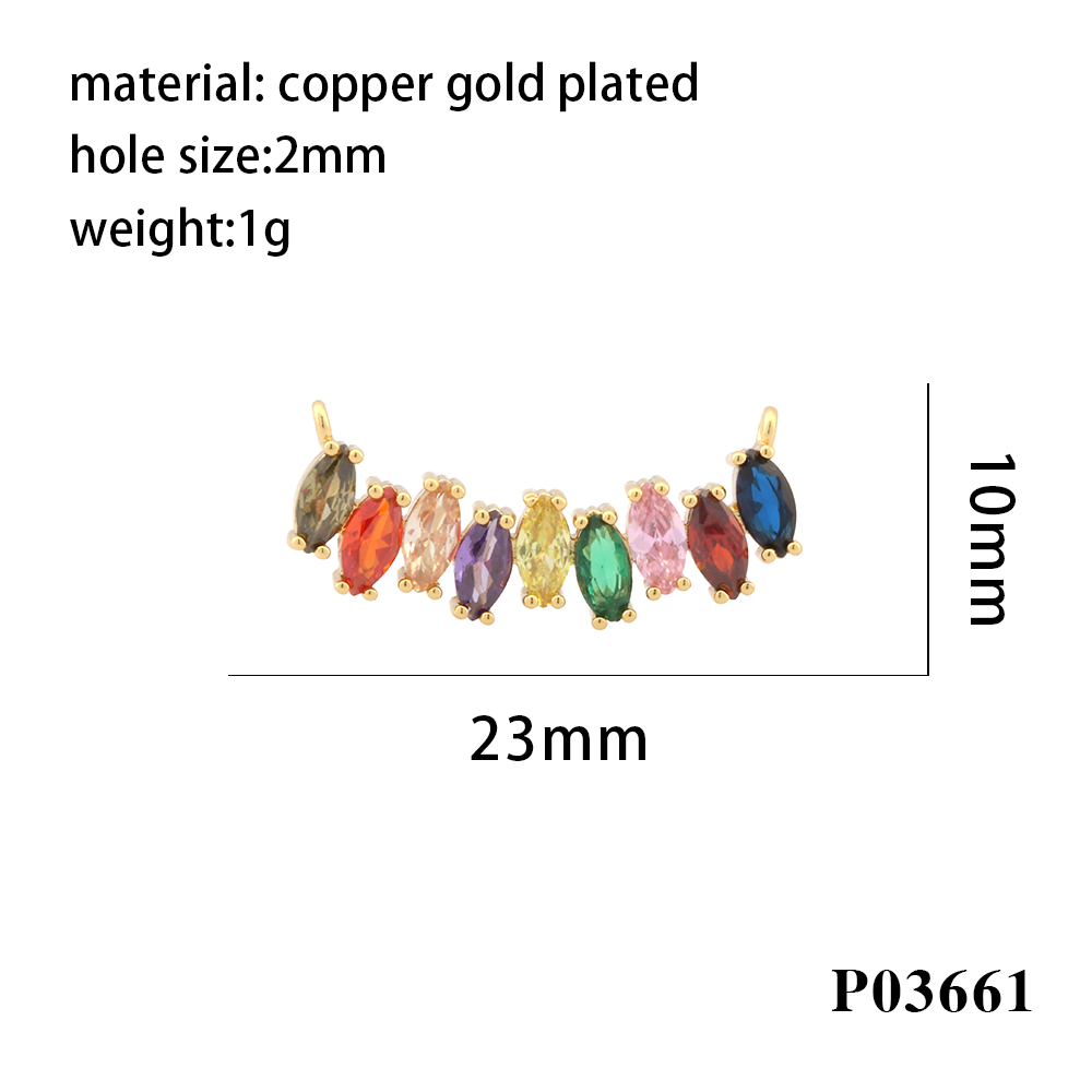 1 Piece Copper Zircon Heart Shape Horse Eye Simple Style display picture 9