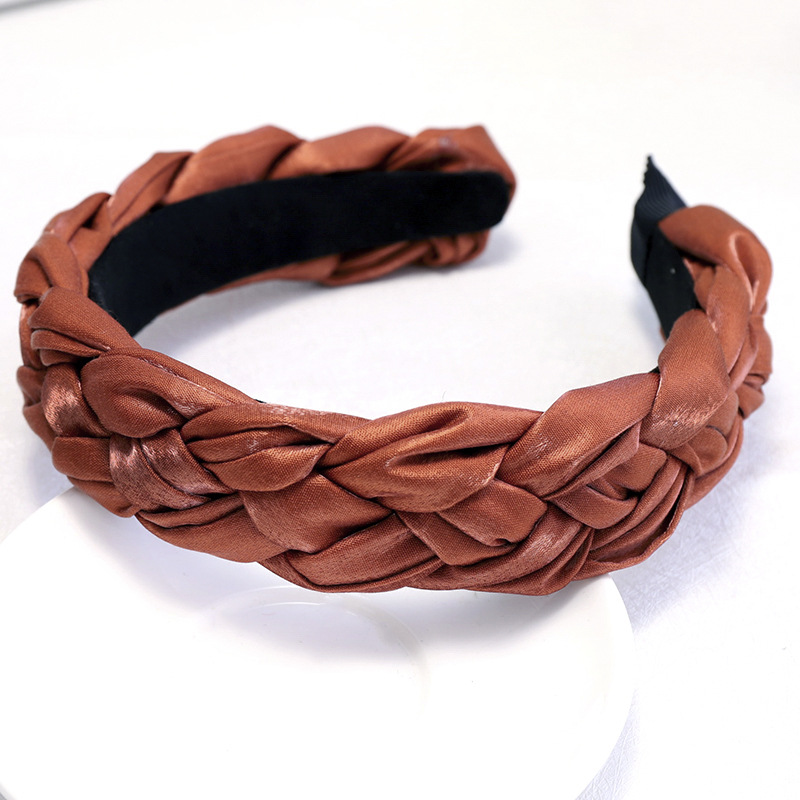Women's Simple Style Solid Color Cloth Criss Cross Hair Band display picture 1
