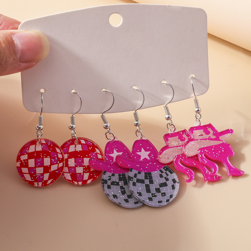 1 Set 1 Pair Ig Style Human Hat Alloy Drop Earrings display picture 2