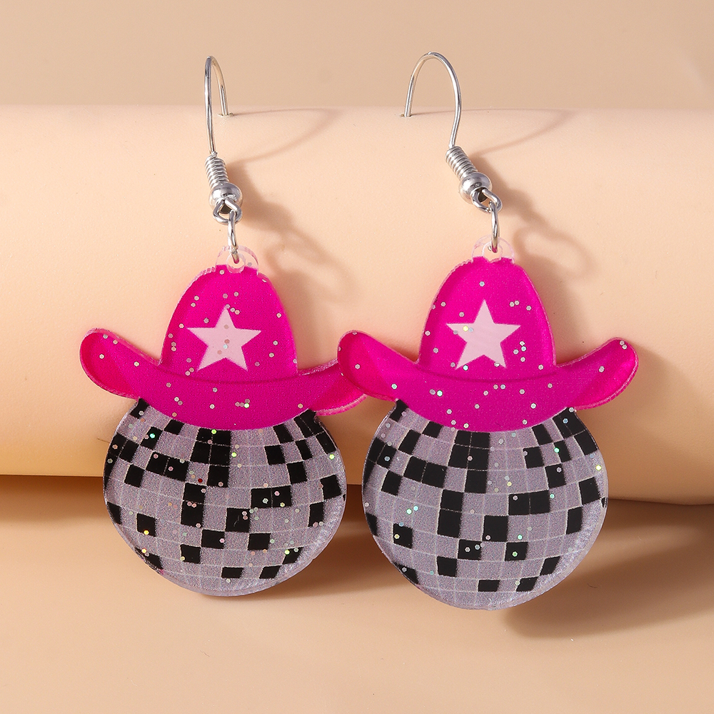 1 Set 1 Pair Ig Style Human Hat Alloy Drop Earrings display picture 7