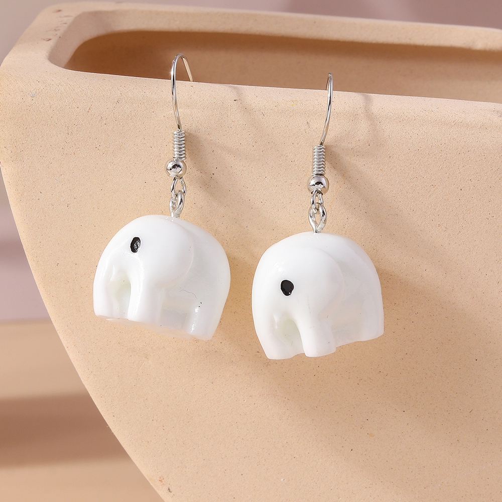 1 Pair Cute Elephant Alloy Drop Earrings display picture 5