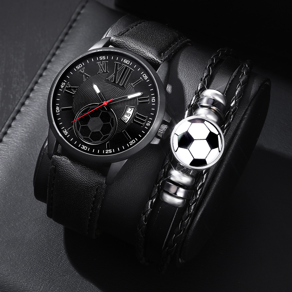 Business Fashion Football Buckle Quartz Men's Watches display picture 1