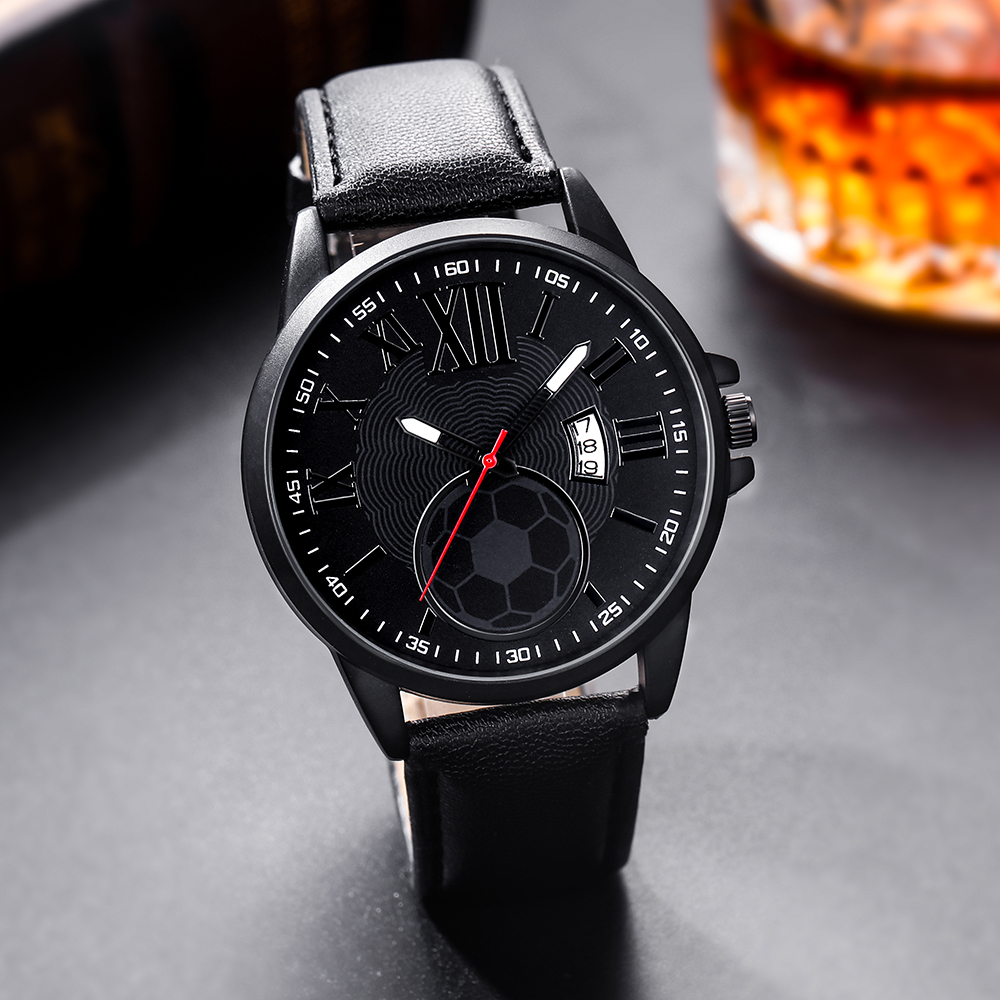 Business Fashion Football Buckle Quartz Men's Watches display picture 2