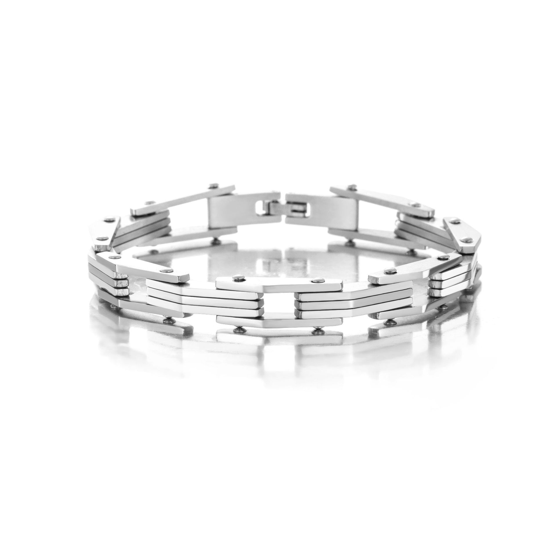 Hip-hop Geometric Titanium Steel Plating Bracelets display picture 1