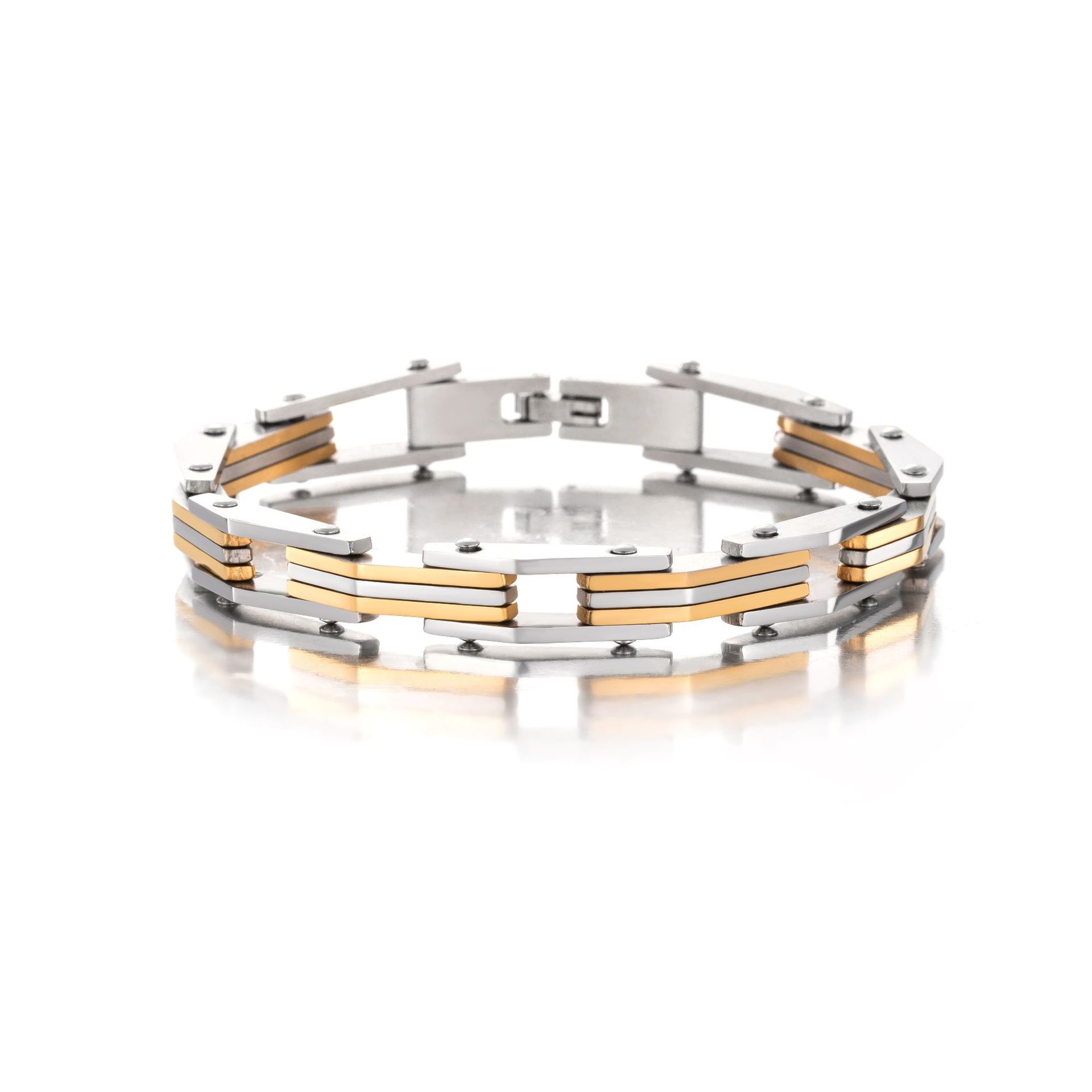 Hip-hop Geometric Titanium Steel Plating Bracelets display picture 2