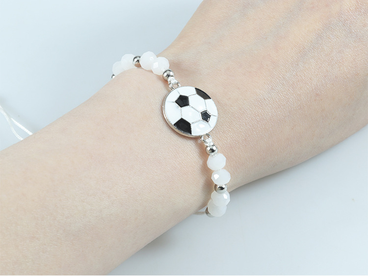 Sports Football Alloy Beaded Unisex Drawstring Bracelets display picture 5