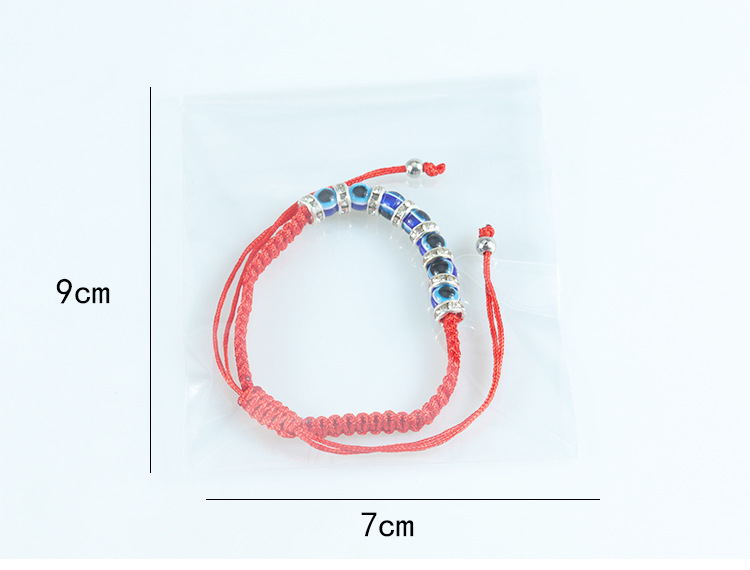 Ethnic Style Devil's Eye Rope Beaded Knitting Unisex Drawstring Bracelets display picture 6