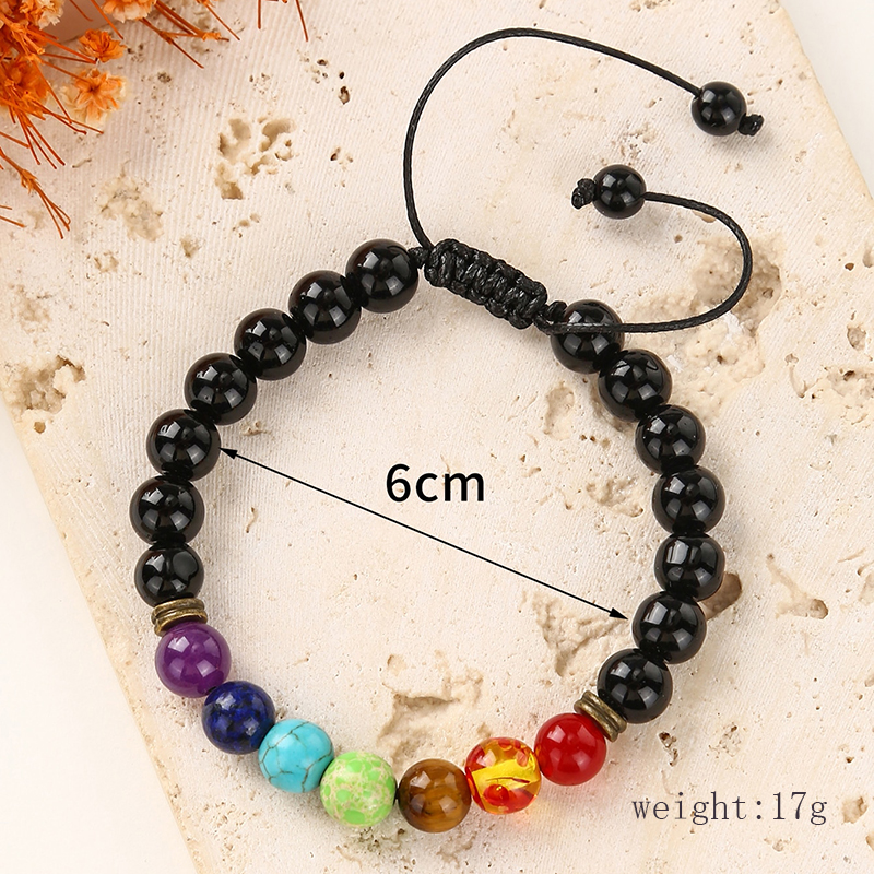 Fashion Multicolor Stone Beaded Unisex Bracelets display picture 1