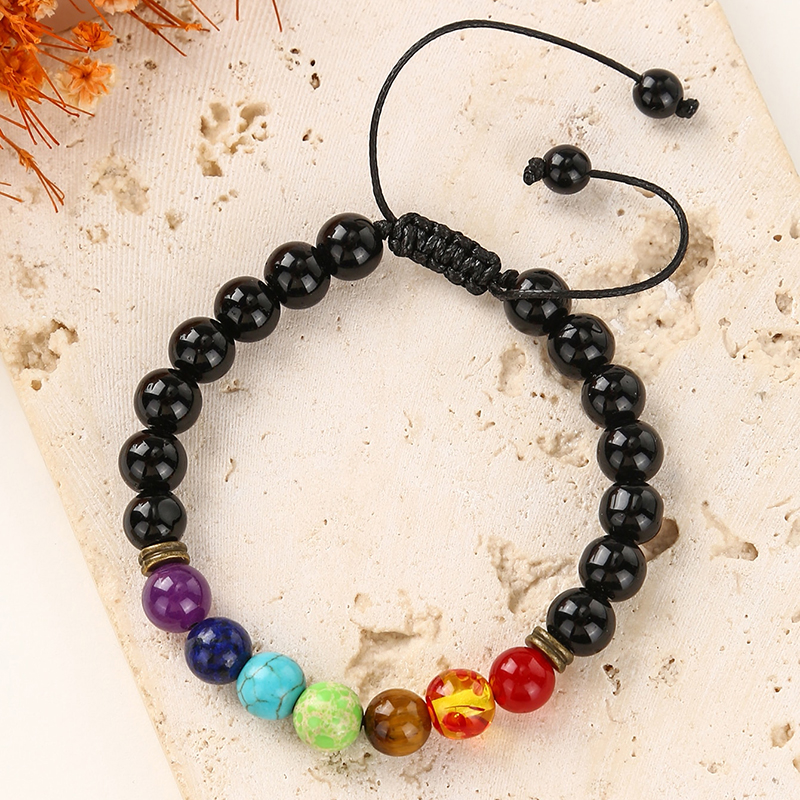 Fashion Multicolor Stone Beaded Unisex Bracelets display picture 2