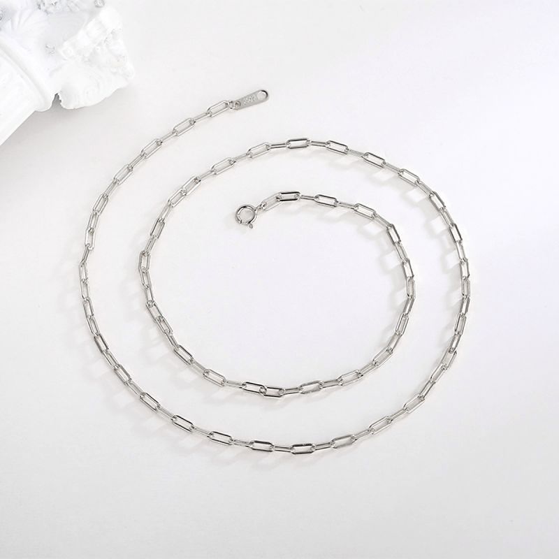 Simple Style Round Sterling Silver Plating Silver Plated Necklace display picture 4