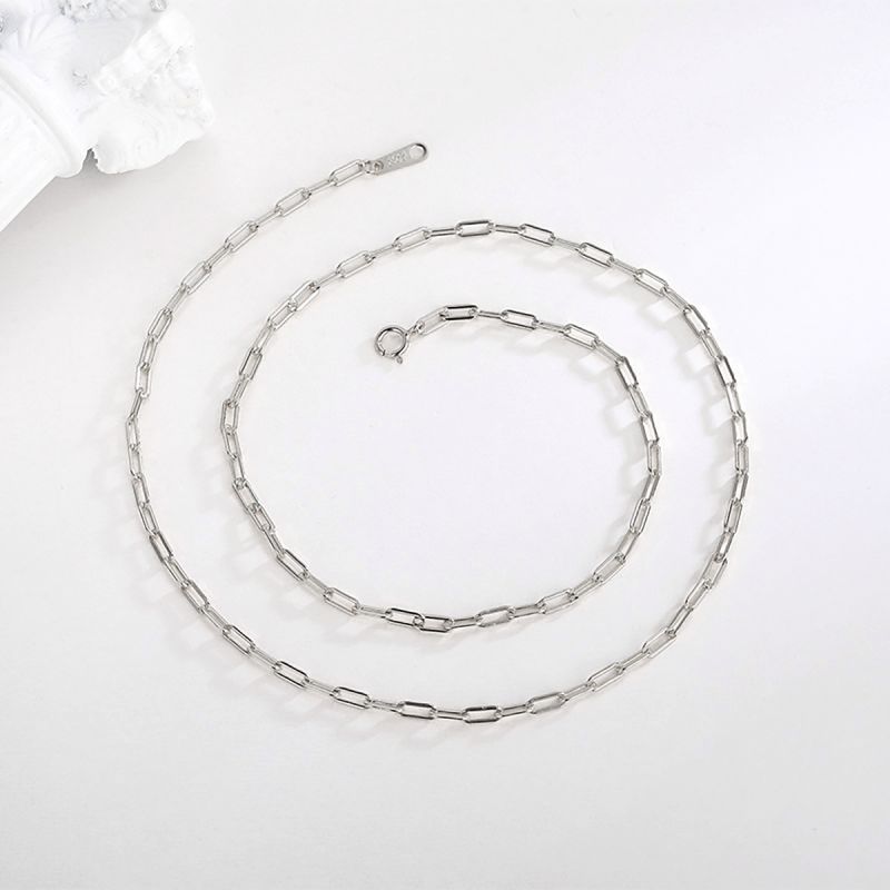 Style Simple Rond Argent Sterling Placage Plaqué Argent Collier display picture 4
