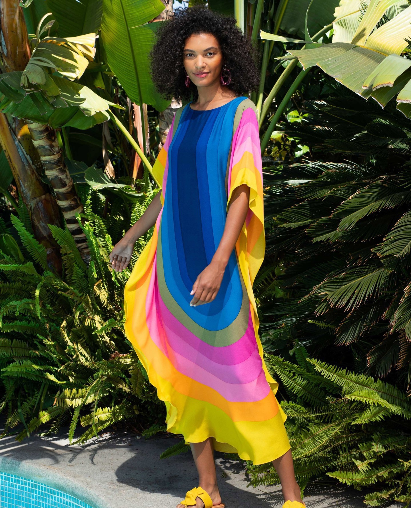 Women's Color Block Beach Cover Ups display picture 2