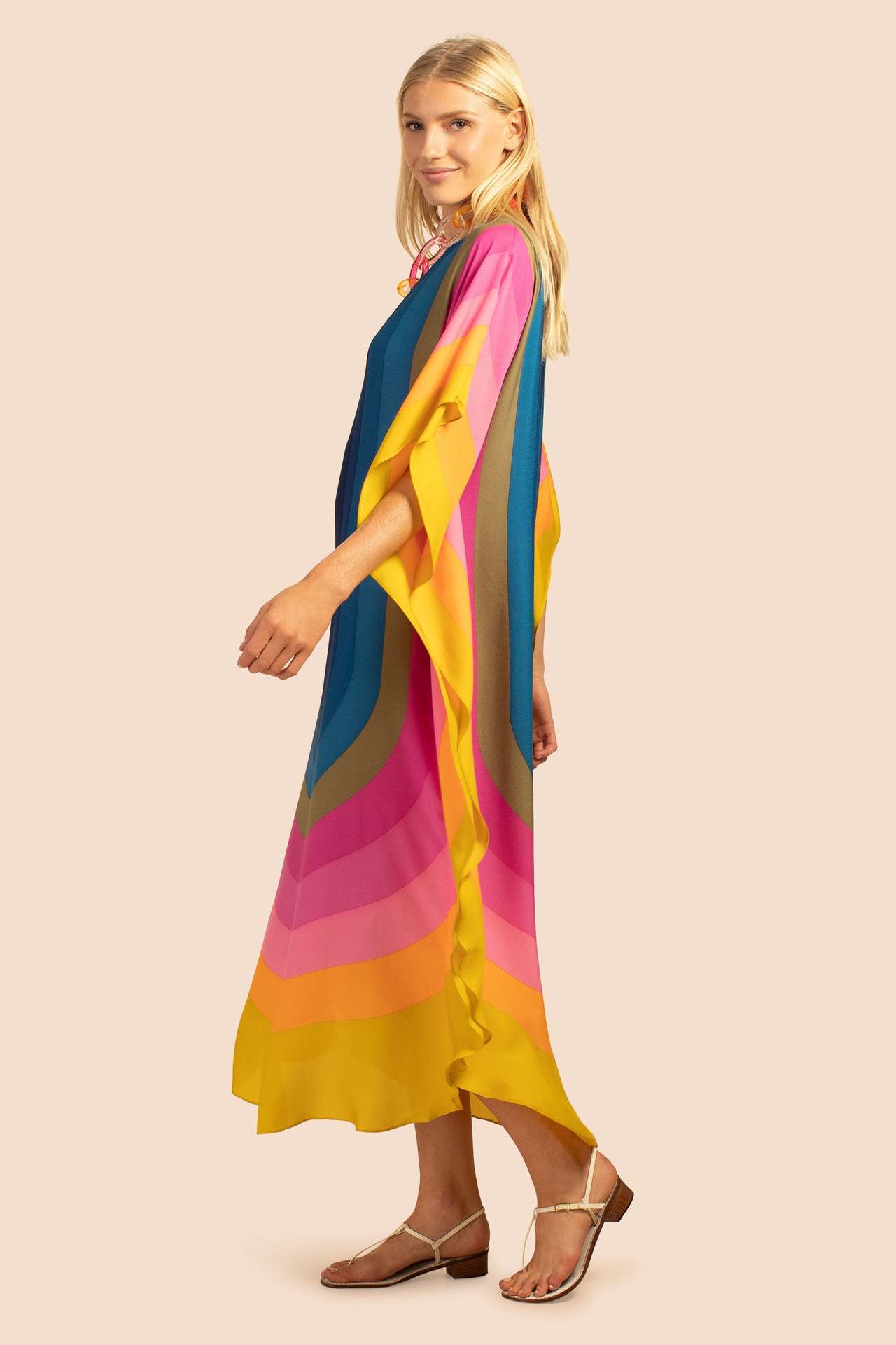 Women's Color Block Beach Cover Ups display picture 5