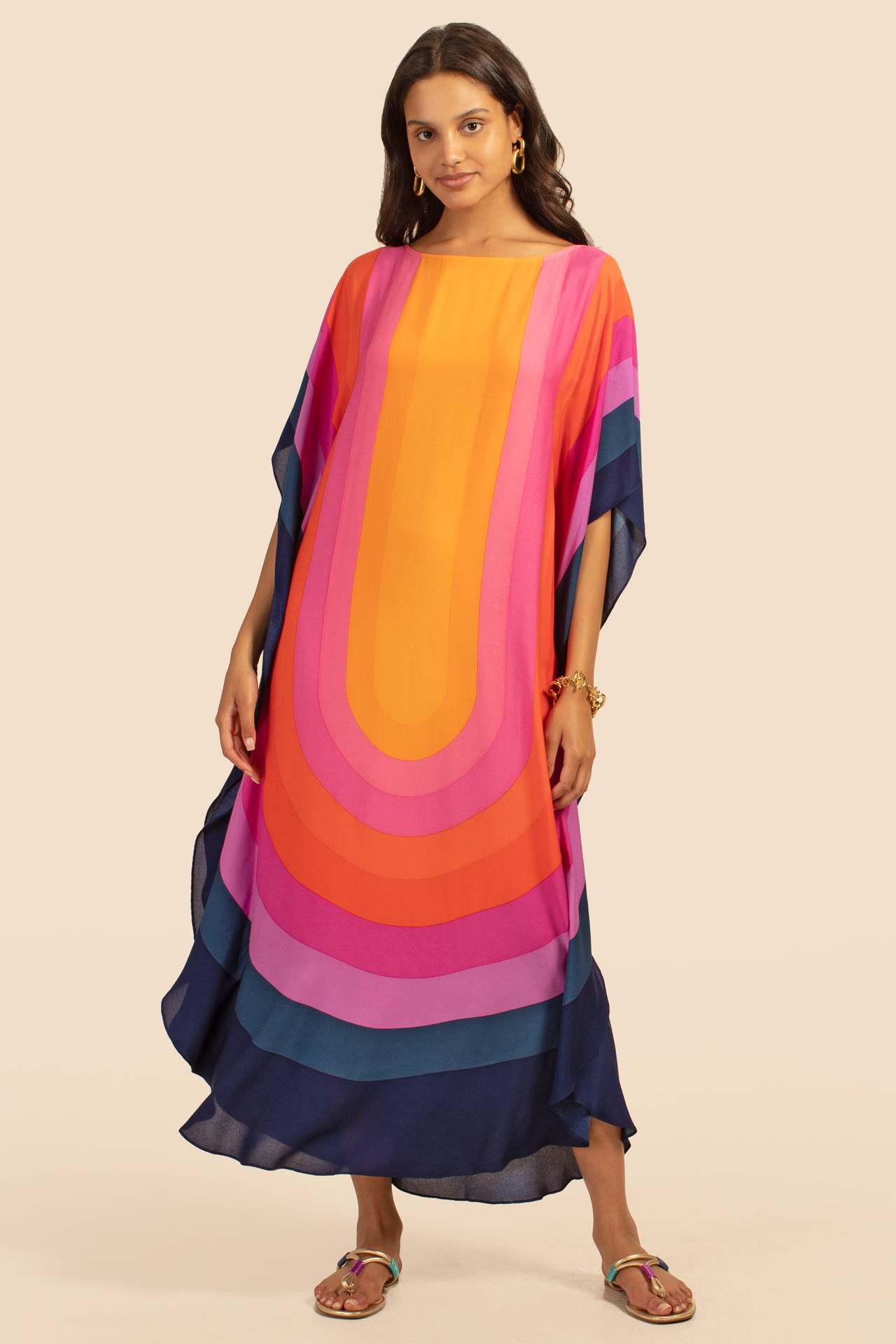 Women's Color Block Beach Cover Ups display picture 9