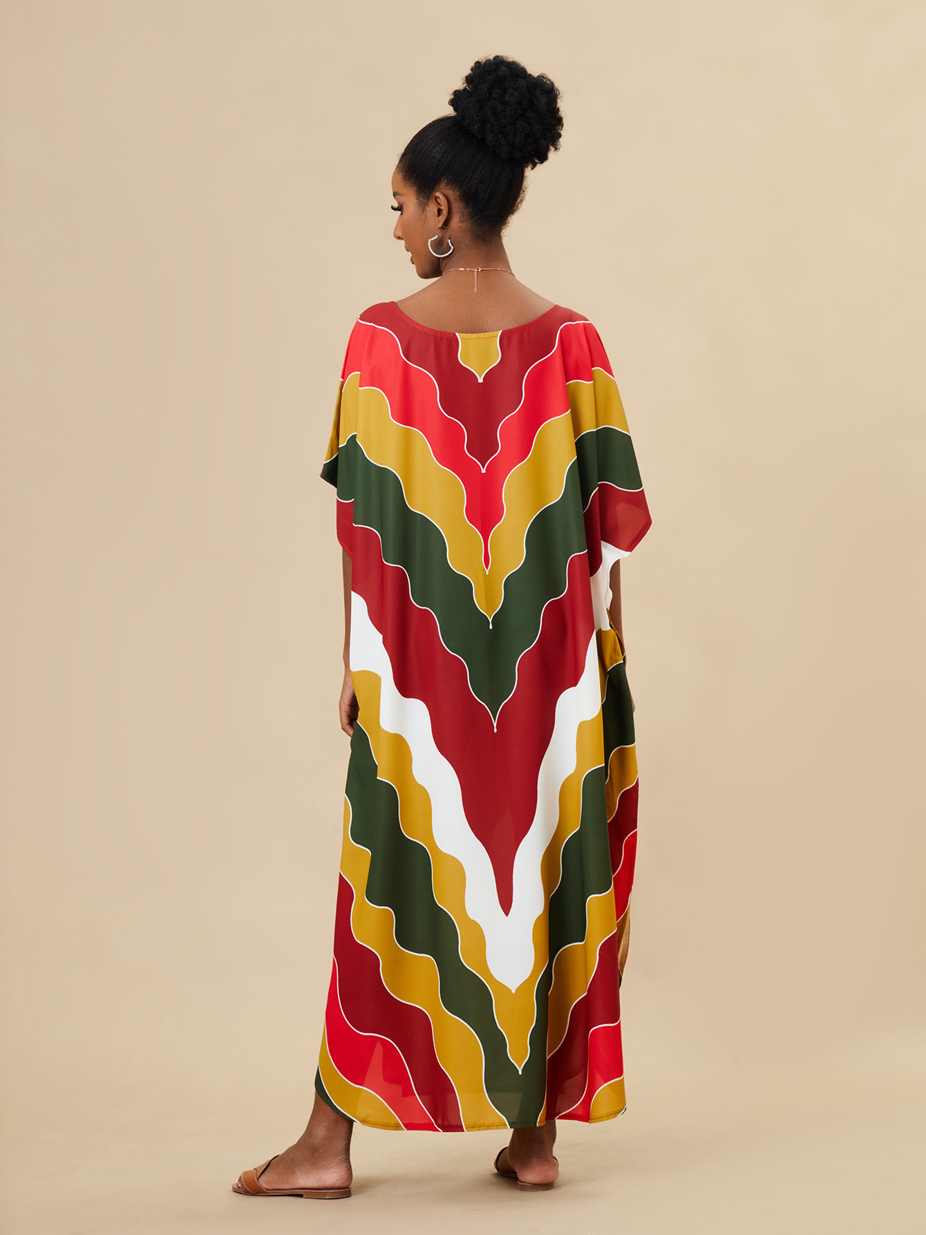 Femmes Bloc De Couleur Plage Cover Ups display picture 15