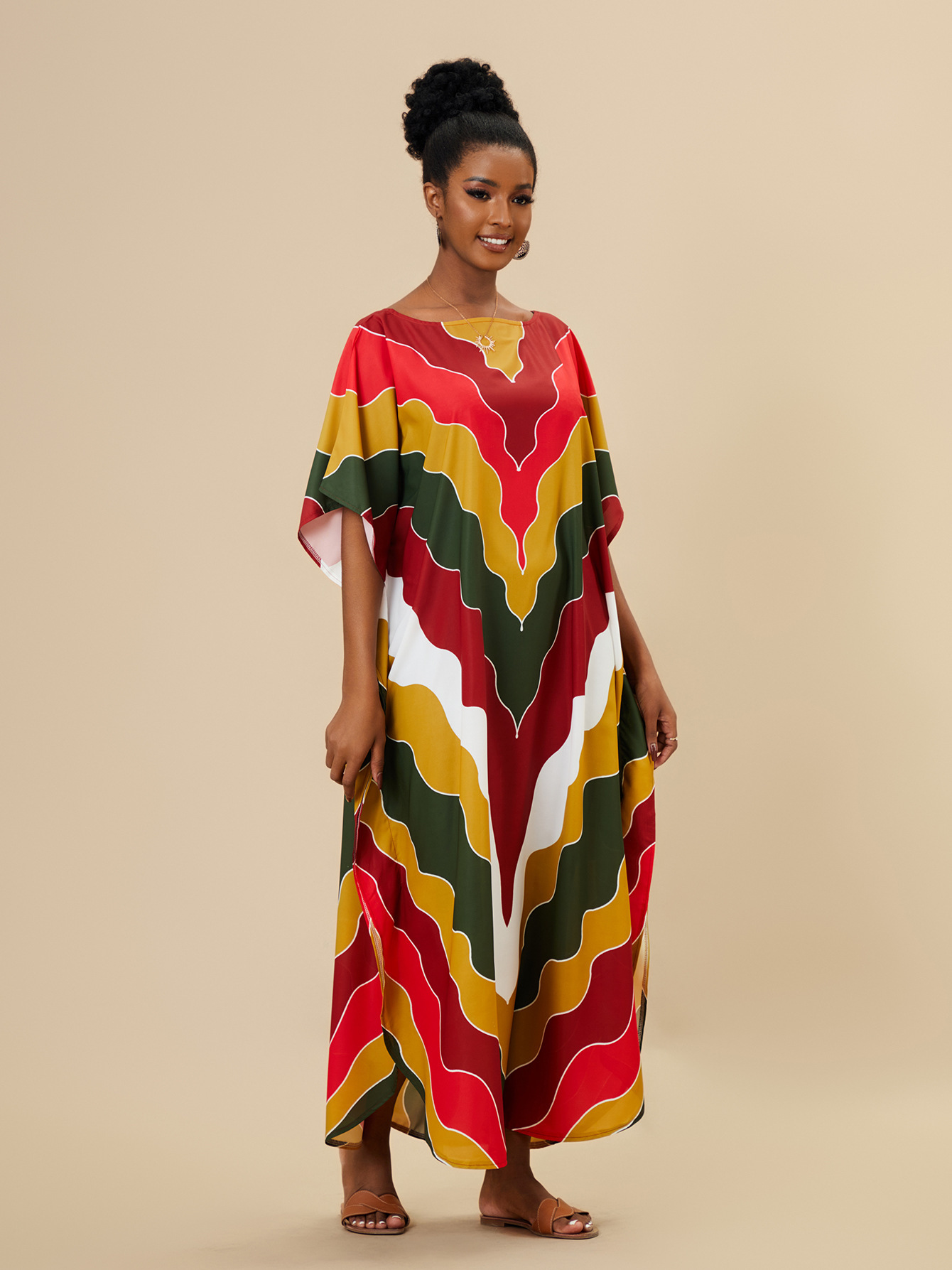 Women's Color Block Beach Cover Ups display picture 18