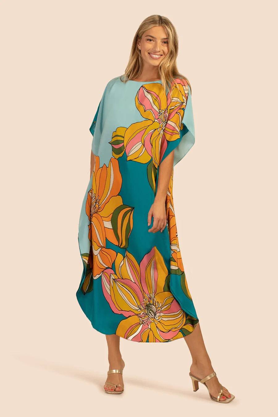 Femmes Bloc De Couleur Plage Cover Ups display picture 23