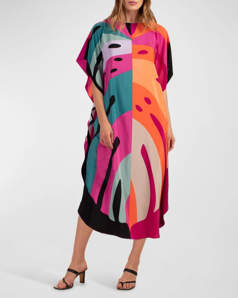 Women's Color Block Beach Cover Ups display picture 29