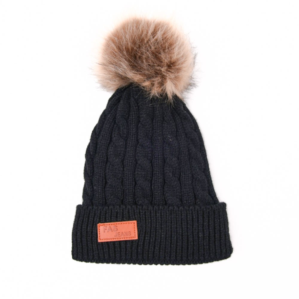 Children Unisex Basic Simple Style Solid Color Pom Poms Eaveless Wool Cap display picture 6