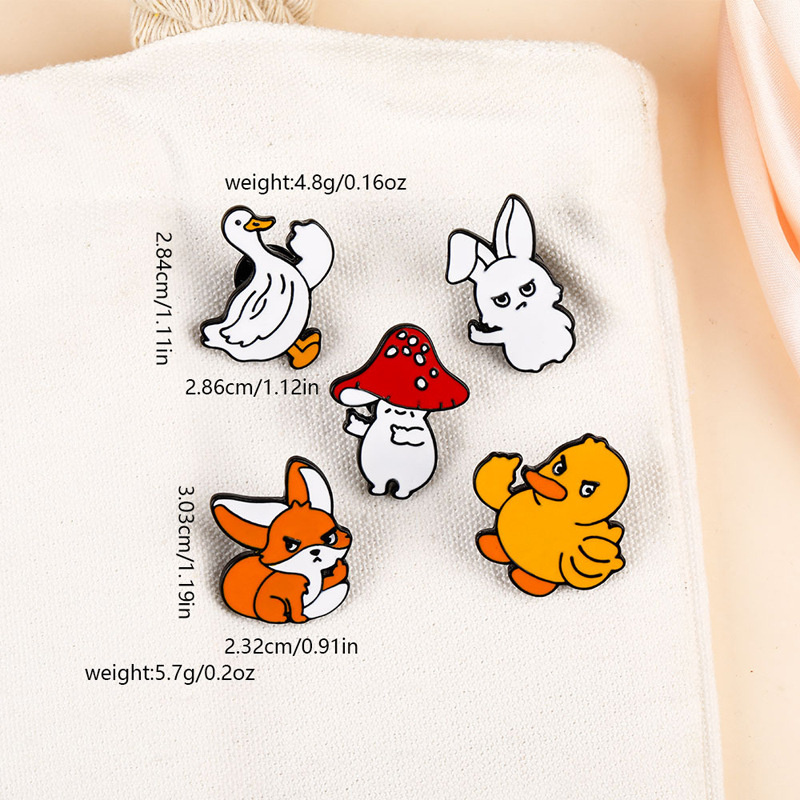 Cute Pastoral Simple Style Animal Alloy Enamel Unisex Brooches display picture 2