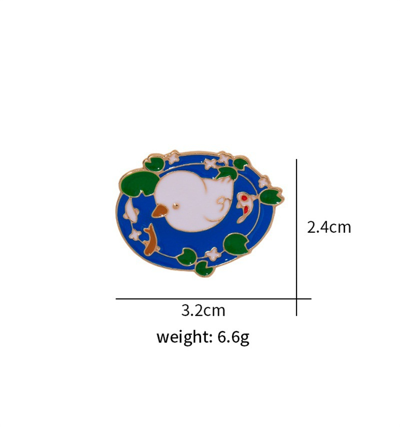 Cute Pastoral Simple Style Animal Alloy Enamel Unisex Brooches display picture 4